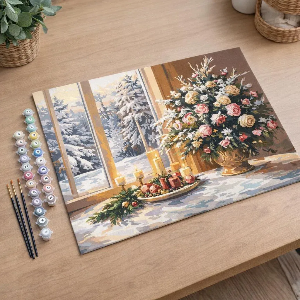 Peinture par numéro Veillée de Noël Romantique