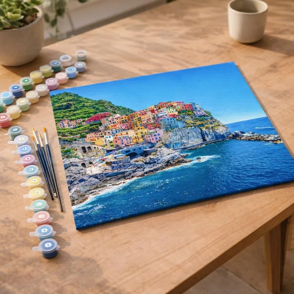 Peinture par numéro Village des Cinq Terres